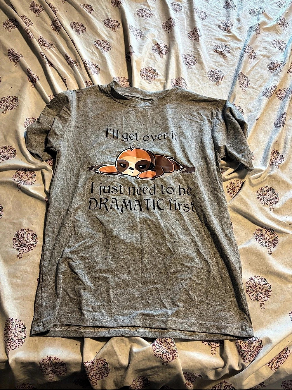 Graphic Short Sleeve Tee in Gray